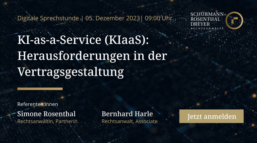 Digitale Sprechstunde zu KI as a Service KIaaS